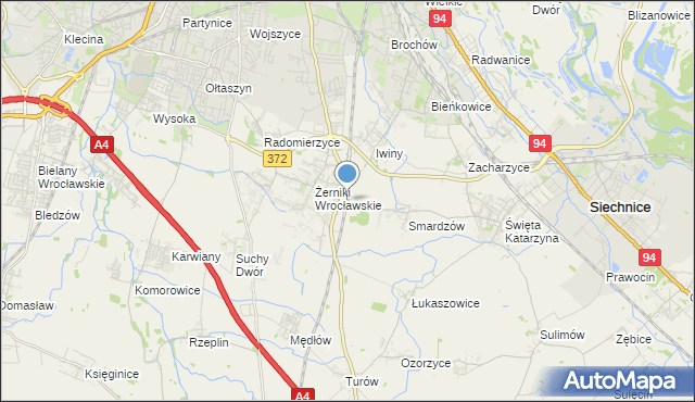 mapa Smardzów Wrocławski, Smardzów Wrocławski na mapie Targeo